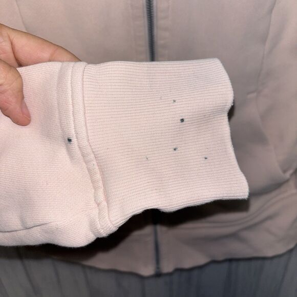 Womens Size 4 Lululemon Scuba Hoodie Pink Flaw - Picture 3 of 6